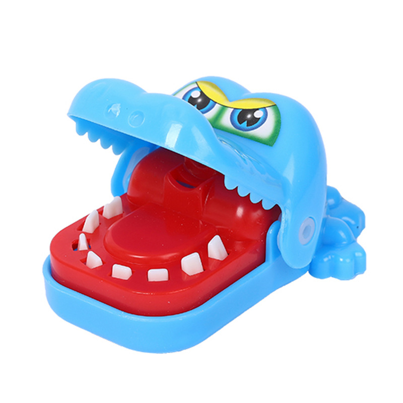 Picture of Hot sale children bite hand crocodile mini crocodile bite finger party game props keychain trick prank each other