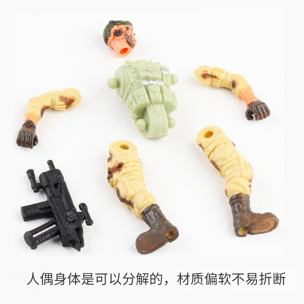 Picture of Military Soldier 6 Police Soldier Model with Joint Movable Modern Soldier with Weapon CS Counter-Terrorism Elite