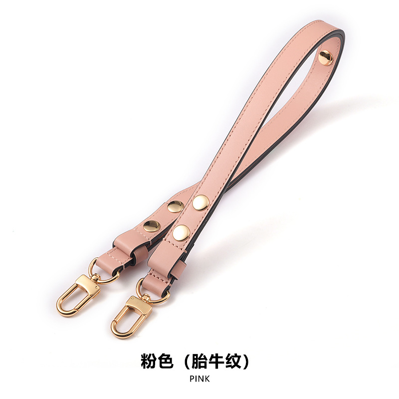 Picture of Mahuangshi MHS-C-38 3rd Gear Adjustable Rivet Shoulder Strap 26 Wash Bag Transformed Brown Women's Bag Shoulder Strap Underarm