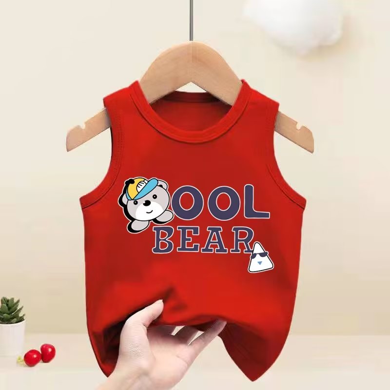 Picture of Boys' vest 2023 new summer Western style children's summer clothes baby boys' sleeveless sling thin baby top