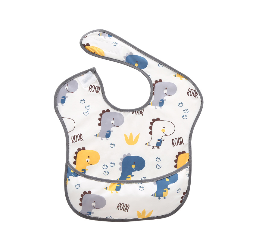 Picture of Spring and summer children's overalls eating anti-dirty artifact baby bib anti-saliva towel baby bib super soft food pocket