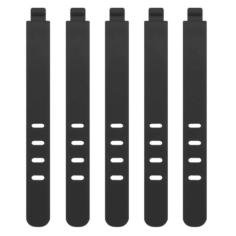 Picture of 95mm four-hole silicone data cable tie winder wire digital storage cable organizer Cord Organizer