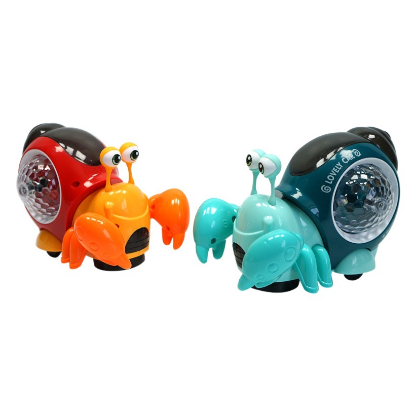 Electric sound and light universal hermit crab toy trembles children's hot-selling gifts colorful lights cross-border boy gifts