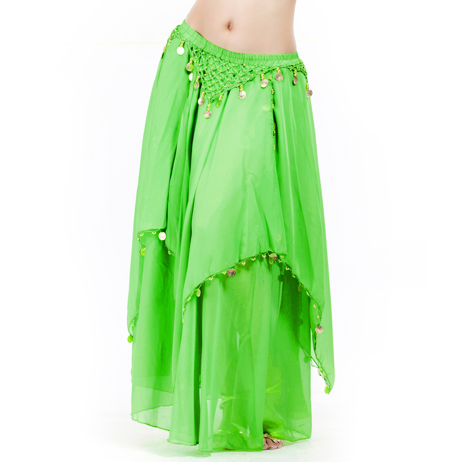 Picture of Less cloth chiffon long gauze skirt selection quality affordable belly dance skirt source factory primary supply