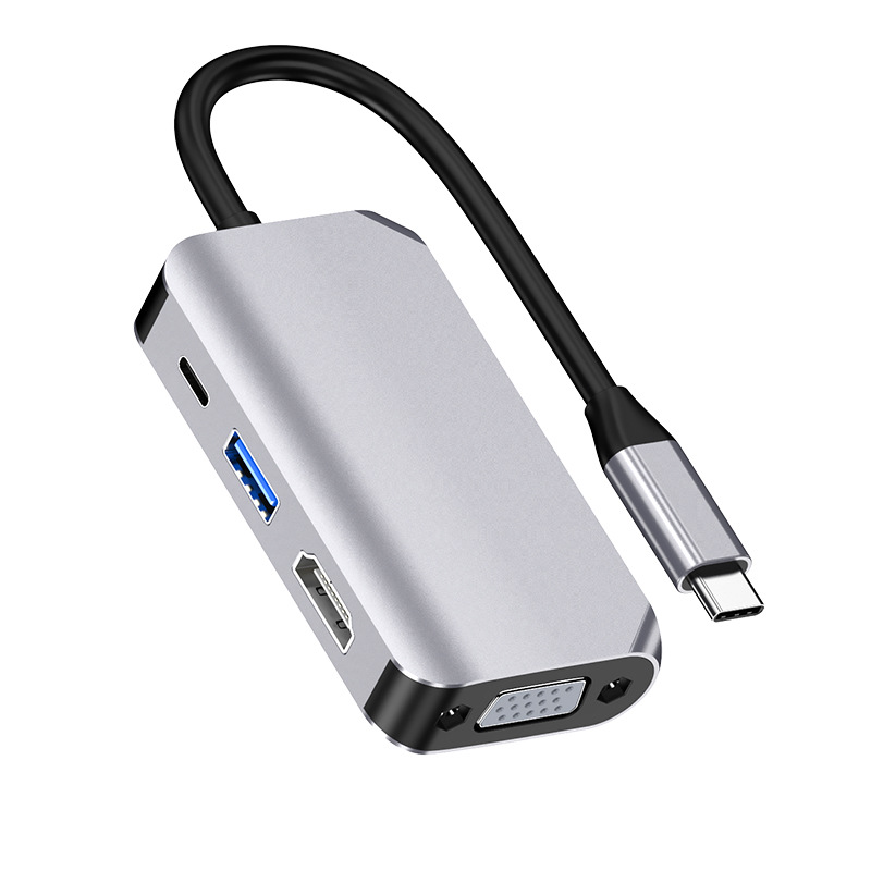 Picture of Cross-border type-c docking station expands usb splitter to hdmi vga hub multi-function cable