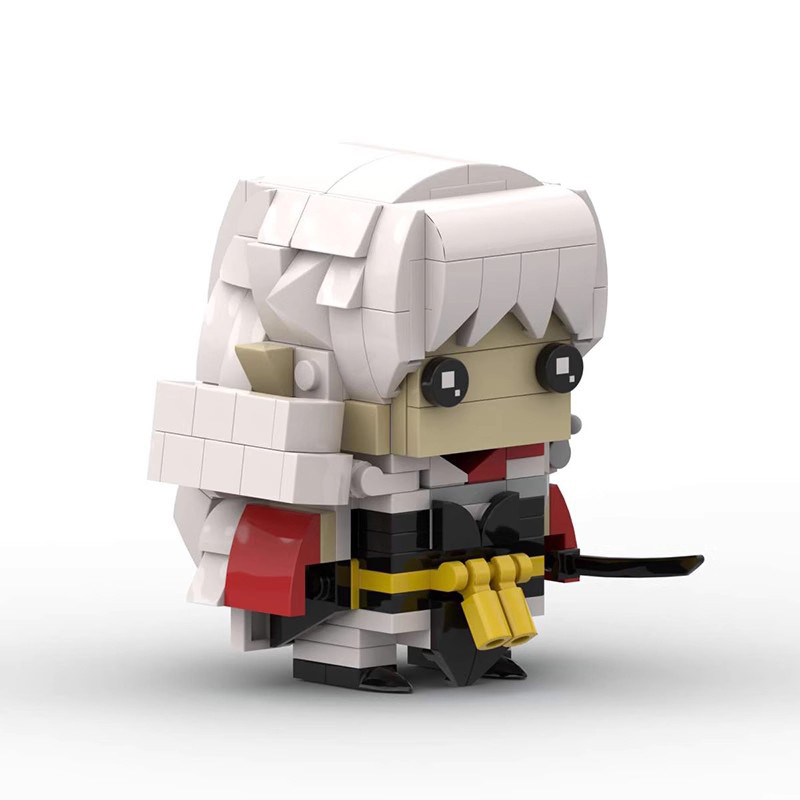 Picture of Compatible with Lego MOC building blocks square head doll suit killing pill anime doll figure assembly model hand-made peripheral