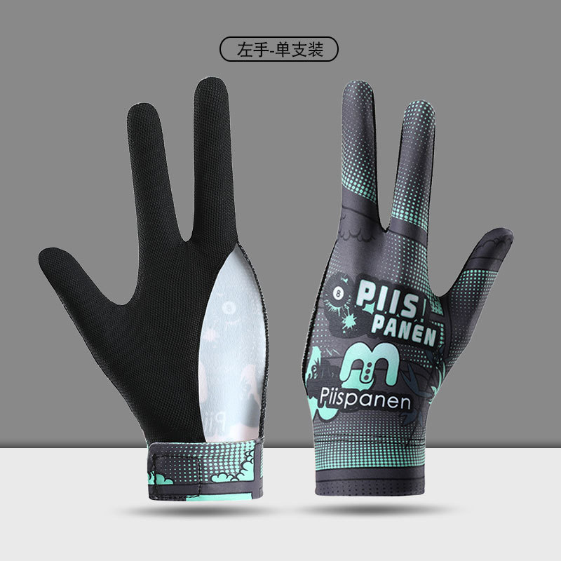Picture of Billiards Gloves Professional Snooker Men's Three-Finger Full-Finger Ice Silk Breathable Non-Slip Left-Hand Single Pool Gloves Women