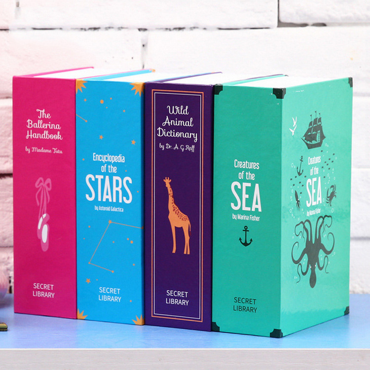 Picture of One-piece delivery safe box piggy bank mini storage box safe box crafts book password key box insurance