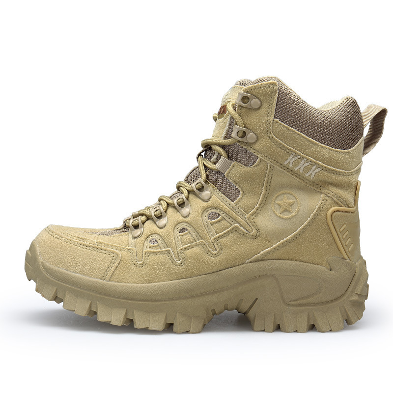 Autumn new cross-border foreign trade high-top outdoor combat boots men's boots men's cross-country men's shoes thick-soled non-slip boots 1201