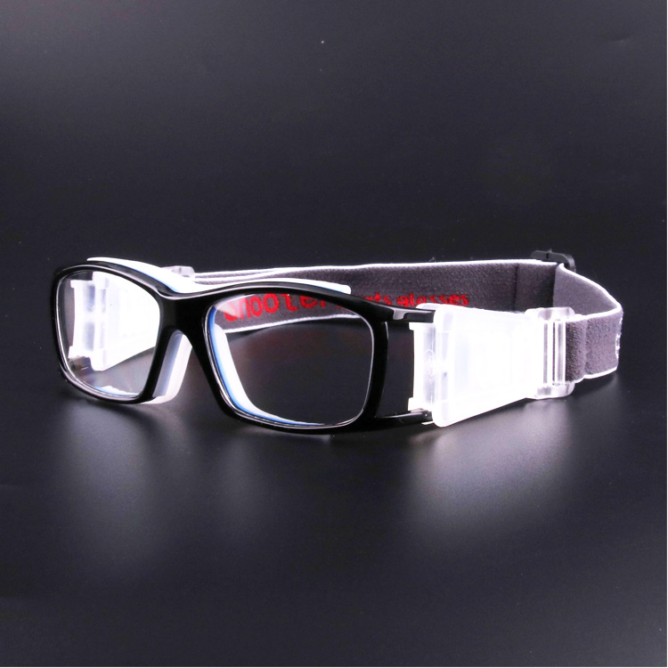 Picture of Fashion Unisex Explosion-proof Outdoor Sports Glasses Three-point Kids Can Equipe with Myopia Goggles Football Glasses Frame