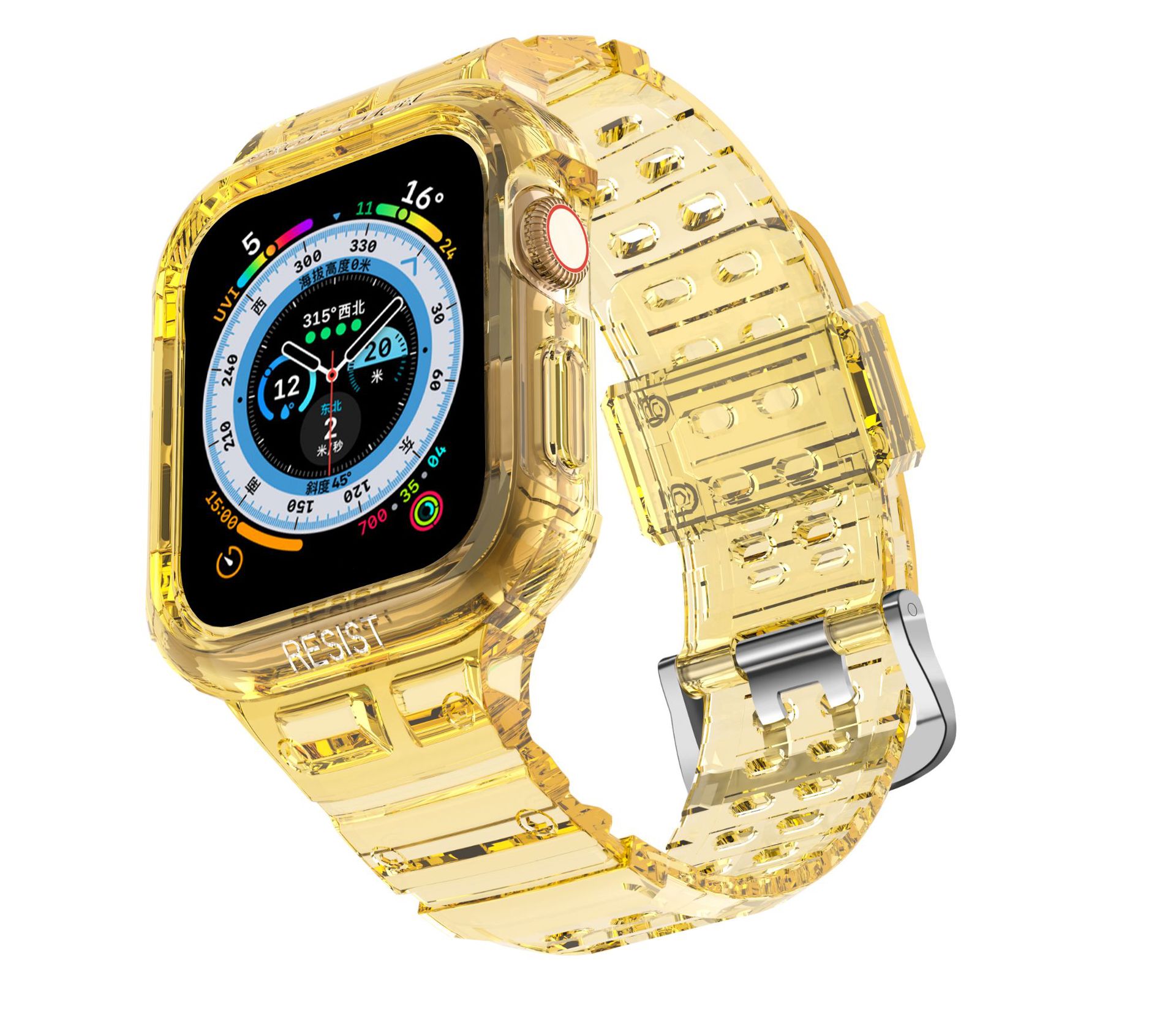 Picture of For apple watch Apple Watch Strap iwatch1 ~ 9 Generation TPU One-piece Strap Transparent Step