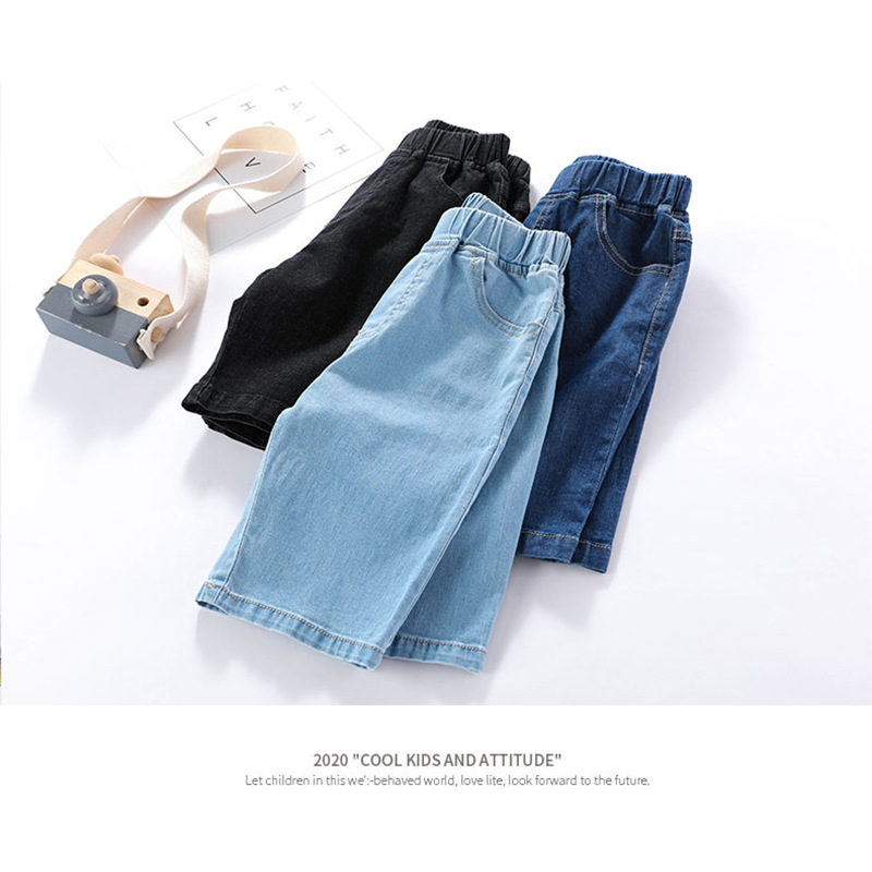Picture of Children's Jeans 2025 Summer Thin Stretch Jeans Versatile Trendy Kidsren's Clothing Street Stall Wholesale Manufacturer Supply