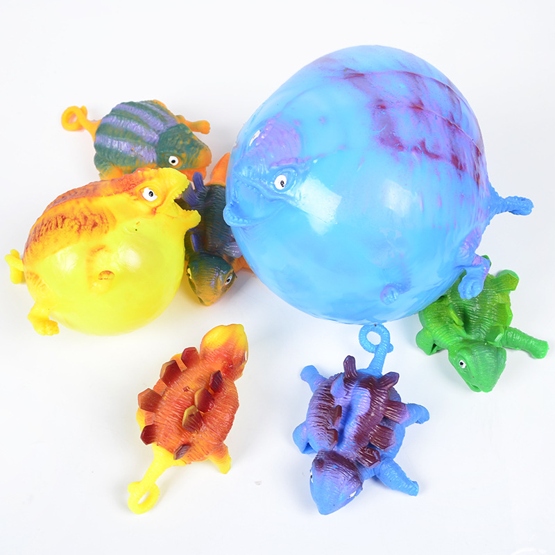Picture of Amazon hot sale New exotic toy TPR inflatable animal vent toy inflatable dinosaur wave ball