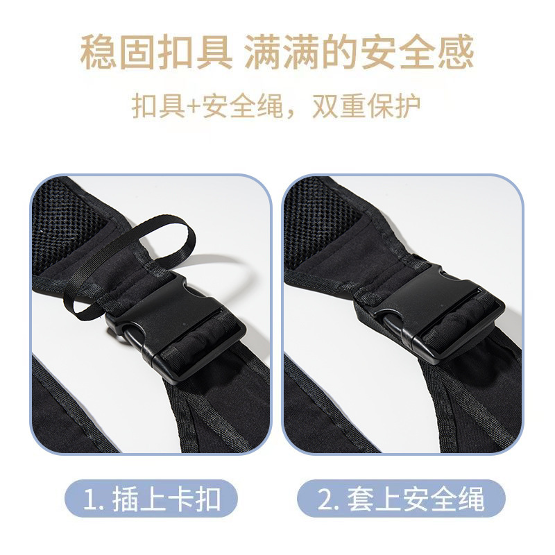 Picture of Shoulder strap baby baby hug baby artifact big children hug drag horizontal front hug dual-use multifunctional outing waist stool breathable