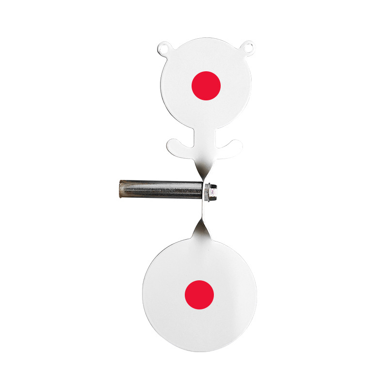 Picture of 1mm Thin and Durable Bear Target Slingshot Target Practice Double-Headed Bear Target 360-Degree Rotating Shooting Target