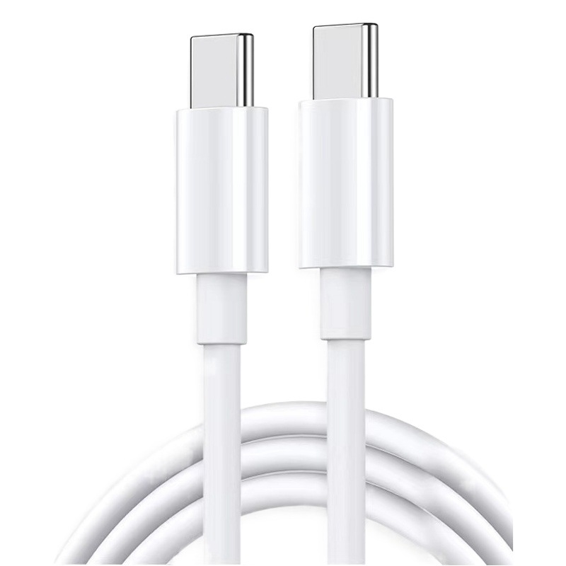 60W Dual Type-C Charging Cable Suitable for Huawei Apple Mobile Phone C-C Fast Charging Cable 100W Dual Typec Data Cable