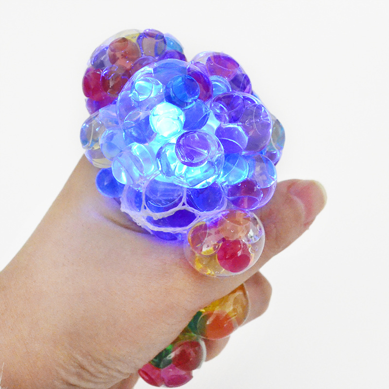 Picture of Creative new color beads fruit double hand pinch squeeze grape Ball Trick Trick decompression toys funny pinch music