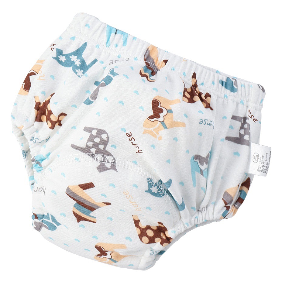 Baby Training Pants Washable 6-Layer Gauze Diaper Bag Learning Pants Baby Cloth Diaper Pants Breathable Diaper Pants Spring and Summer