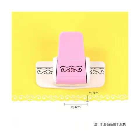 Picture of Embossing device kindergarten children DIY making tool printing machine edge pattern hollow edge beating device toy