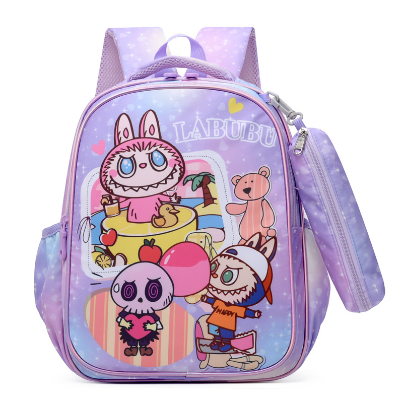 Picture of Cross-Border New Labu Student Schoolbag Cartoon Backpack K-Style Large Capacity Bubble Mart Kidsren's Backpack