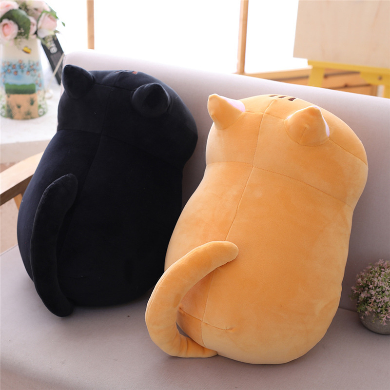 Picture of Soft Animal Pillow, Cute Cat Cylindrical Long Pillow, Bedside Single and Double Pillow, Nap Pillow, Office Cushion