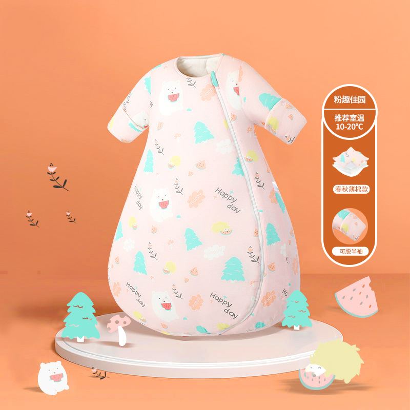 Picture of Baby Sleeping Bag Air-Conditioned Room Spring and Summer Thin Baby Anti-Kick Quilt Autumn and Winter Thickeneded Four-Season Universal One-Piece Drop Shipping