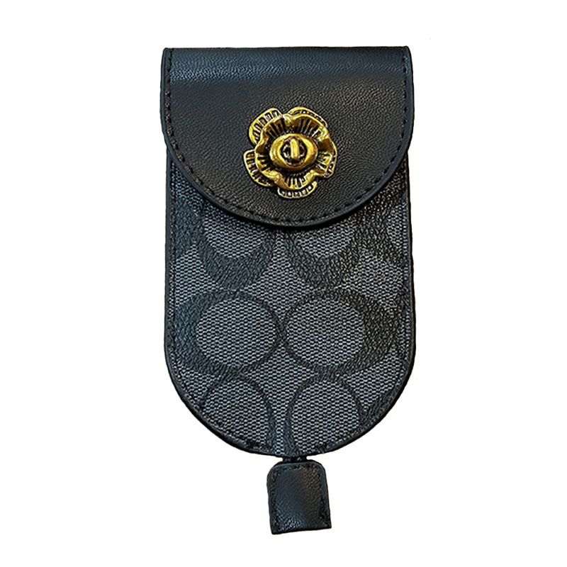 Picture of Vintage Camellia Multi-function Pull-out Car Key Bag Universal Men's and Women's Car Key Protective Cover Storage Bag