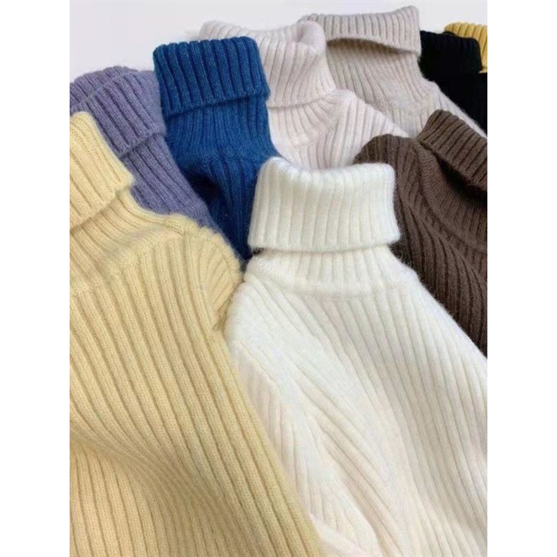 Picture of [in stock] autumn and winter children's high collar base sweater thick winter boys and girls sweater baby warm