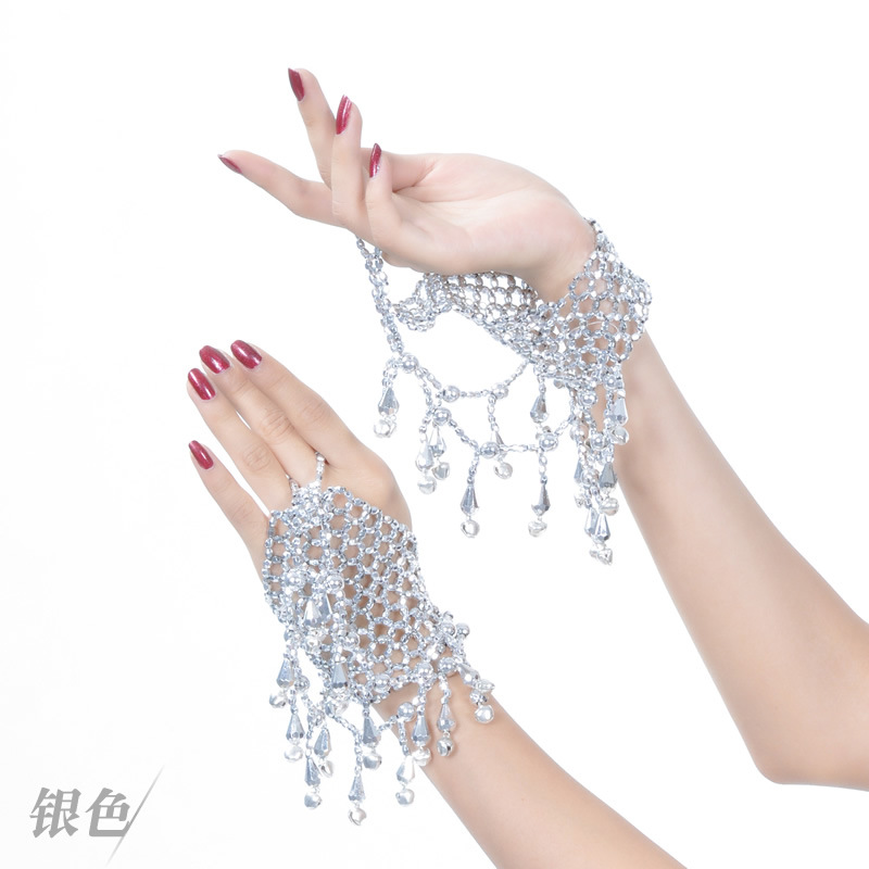 Picture of Middle Finger Bell Bracelet Belly Dance Jewelry Belly Dance Clothing Handmade Beaded Bracelet Jewelry Beaded Bracelet