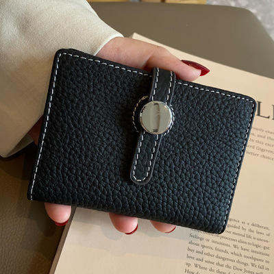 Picture of Women's compact and exquisite high-end thin new 2025 small design large capacity multi-card leather card