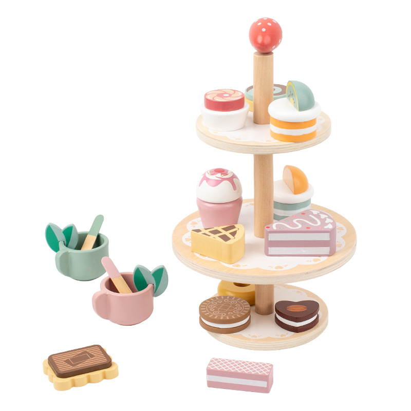 Picture of New wooden play house juicer children's simulation juicer parent-child interaction baby sharing toy kindergarten