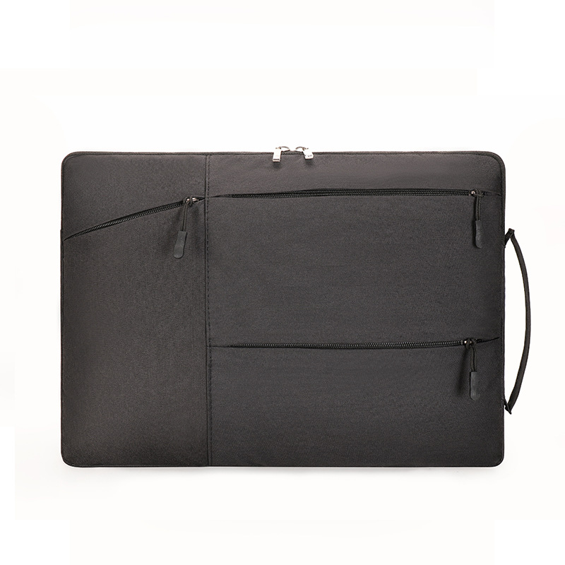 Picture of Multi-Zipper Pocket Storage Thickened Logo Printed Anti-Drop Laptop Sleeve 15.6inch Lightweight Laptop Bag