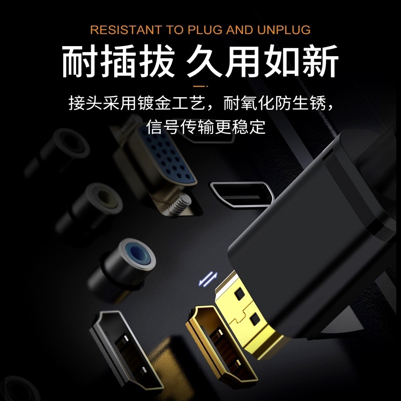 Picture of Luxun hdmi to DVI cable computer external display screen 4K with audio transmission output dvi-d HD video cable