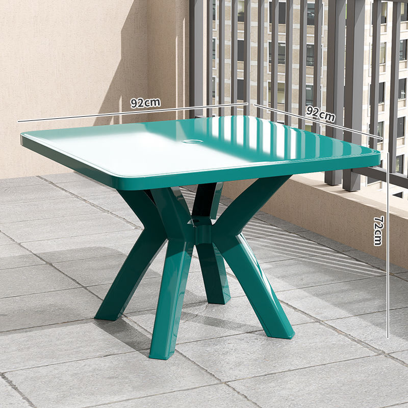 Picture of Thickened Plastic Table and Chair Set for Night Market Barbecue Stalls, Waterproof and Durable for Home Use, Suitable for Courtyard and Rental Houses