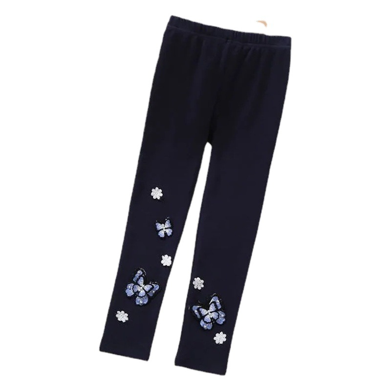 Girls' Leggings Spring New Slim-Fit Outer Wearing Western Style Thin Pink Children's Wear Girls' Trousers Children's Pants
