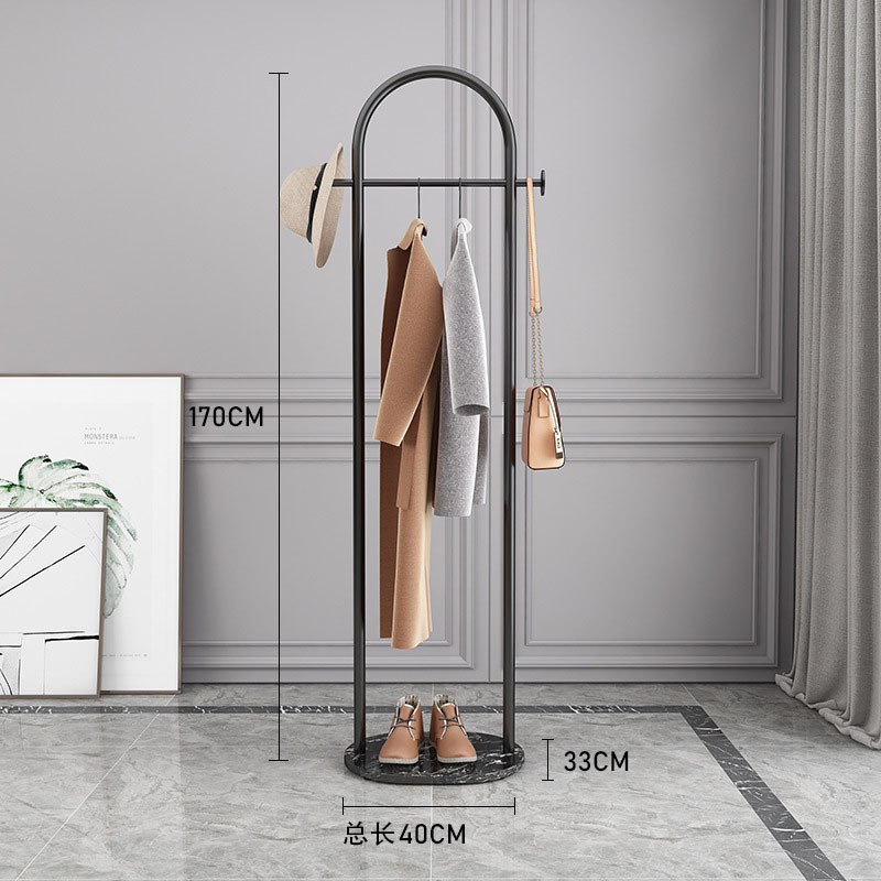 Picture of Nordic Light Luxury Coat Rack Floor Clothes Rack Home Clothes Rack Clothing Store Display Rack Bedroom Hanger Amazon Exclusive
