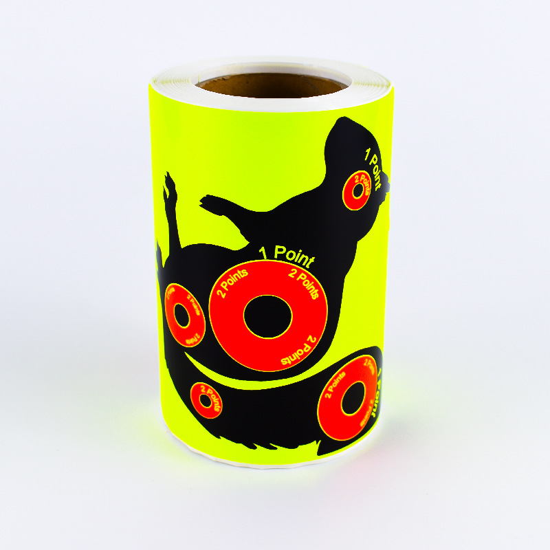 Picture of 4 inch splash fluorescent arrow target splash flowering target paper composite pulley bow competition practice special target paper