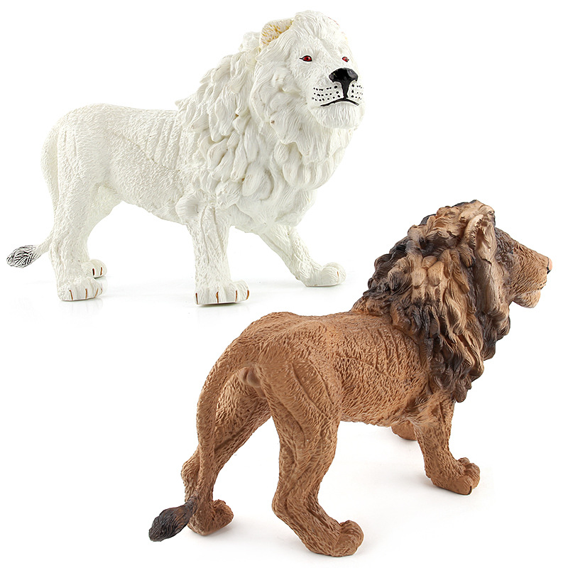 Picture of Cross-border Hot Sale Children's Simulation Forest Animal Model Toys A variety of Forest Tiger Lion Rhino Elephant Ornaments