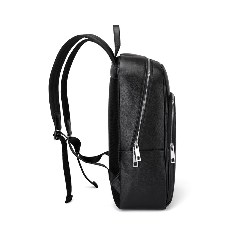Picture of Mastermaker Leather Men's Genuine Leather Backpack Outdoor Business Large Capacity Computer Bag Backpack Shockproof