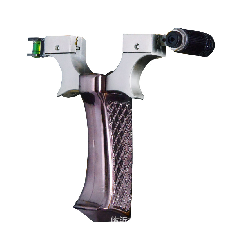 Picture of New slingshot alloy laser level fast flattening leather free elastic rack outdoor competitive bow accessories wholesale