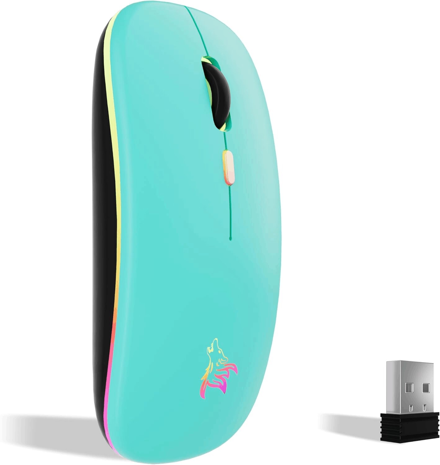 Picture of Cross-Border Explosive Dual-mode 5.0 Bluetooth wireless mouse charging mute office games for mobile phone tablet