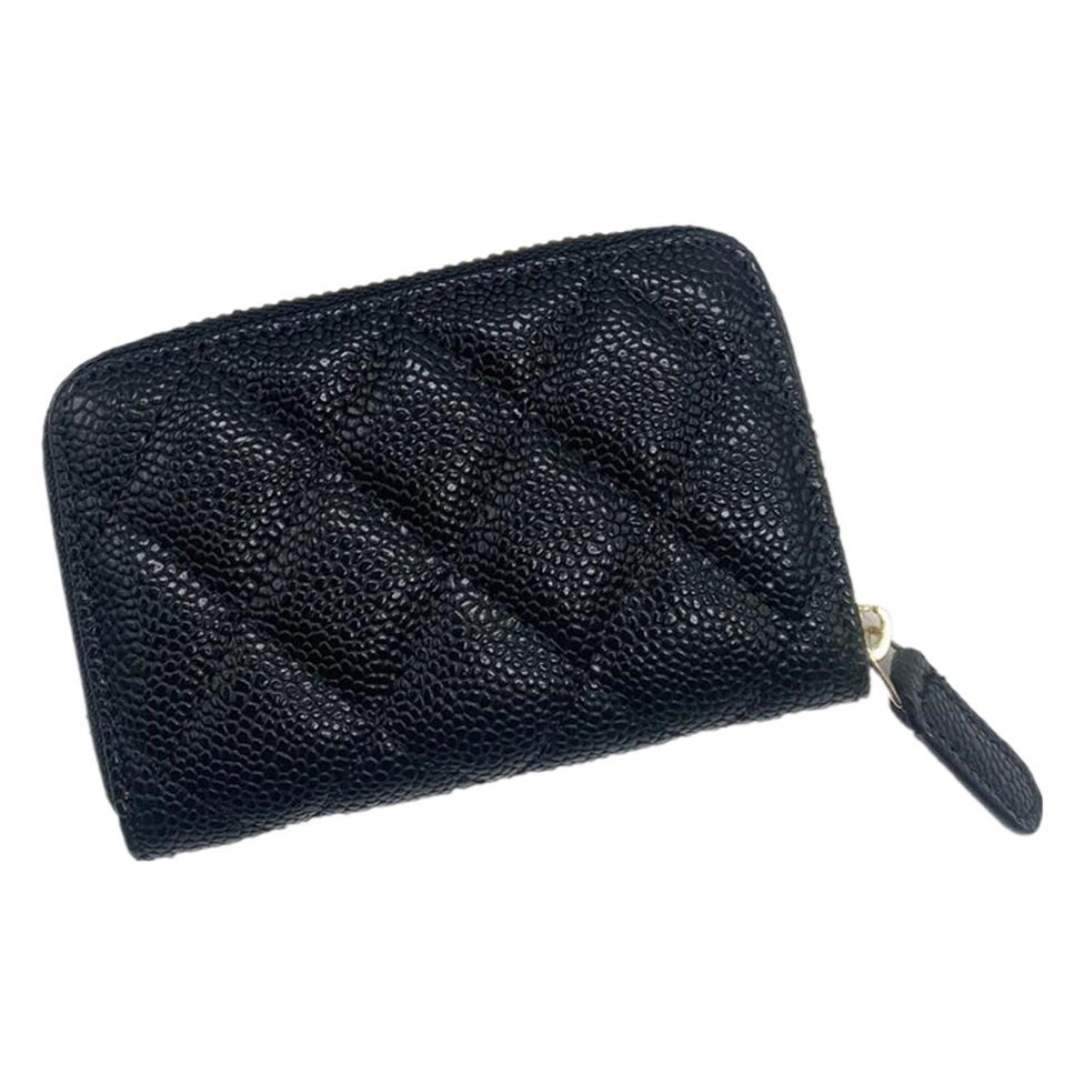 Grandma Fragrant Luxury Rhomboid Small Fragrance Fashion Sheepskin Credit Card Holder Card Case Coin Purse Card Holder Cross-border Explosions