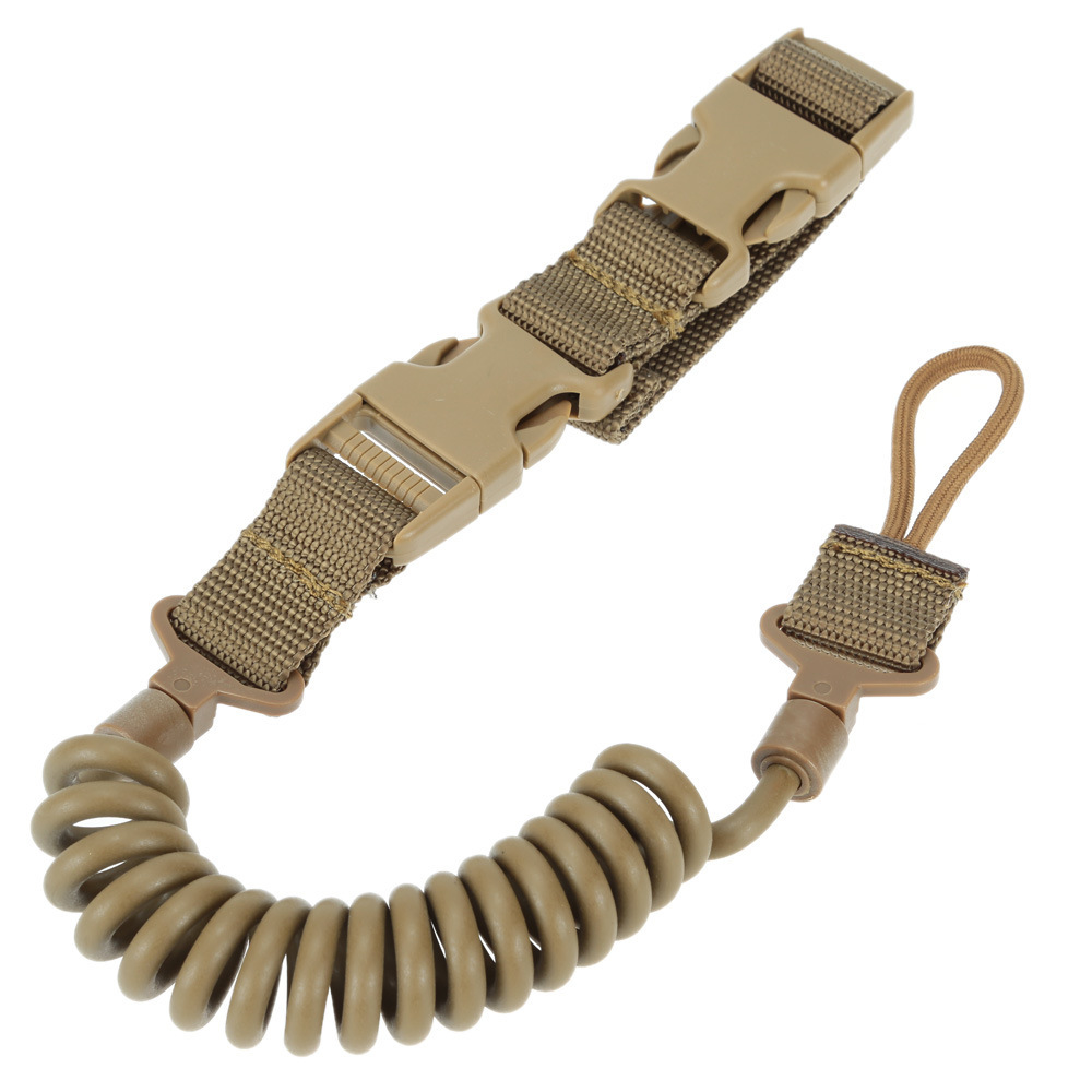 Picture of Multifunctional Tactical Spring Rope Quick Release Lanyard Safety Rope Outdoor Elastic Lanyard Strap