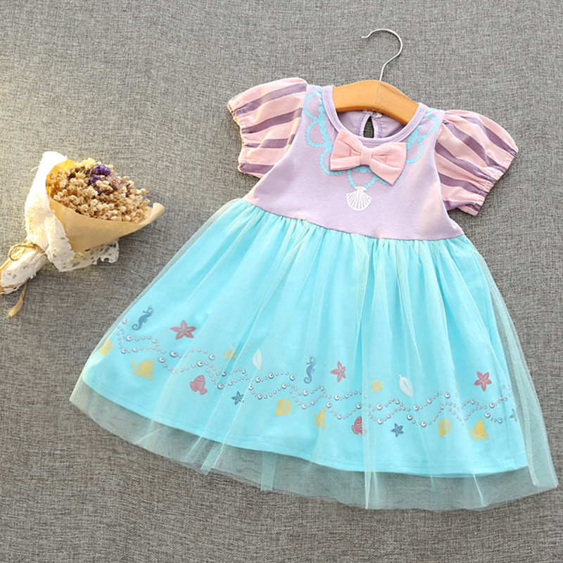 Picture of Amazon Girls Aisha Dress 2025 New Children's Summer Snow White Dress Baby Girl Summer Dress