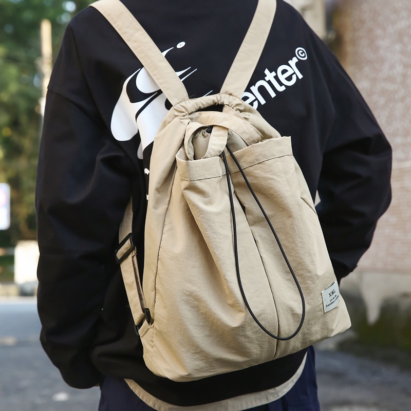 Picture of Large Capacity Solid Color Backpack Women's 2024 New Casual All-match Schoolbag Student Backpack Fashion Commuter Handbag