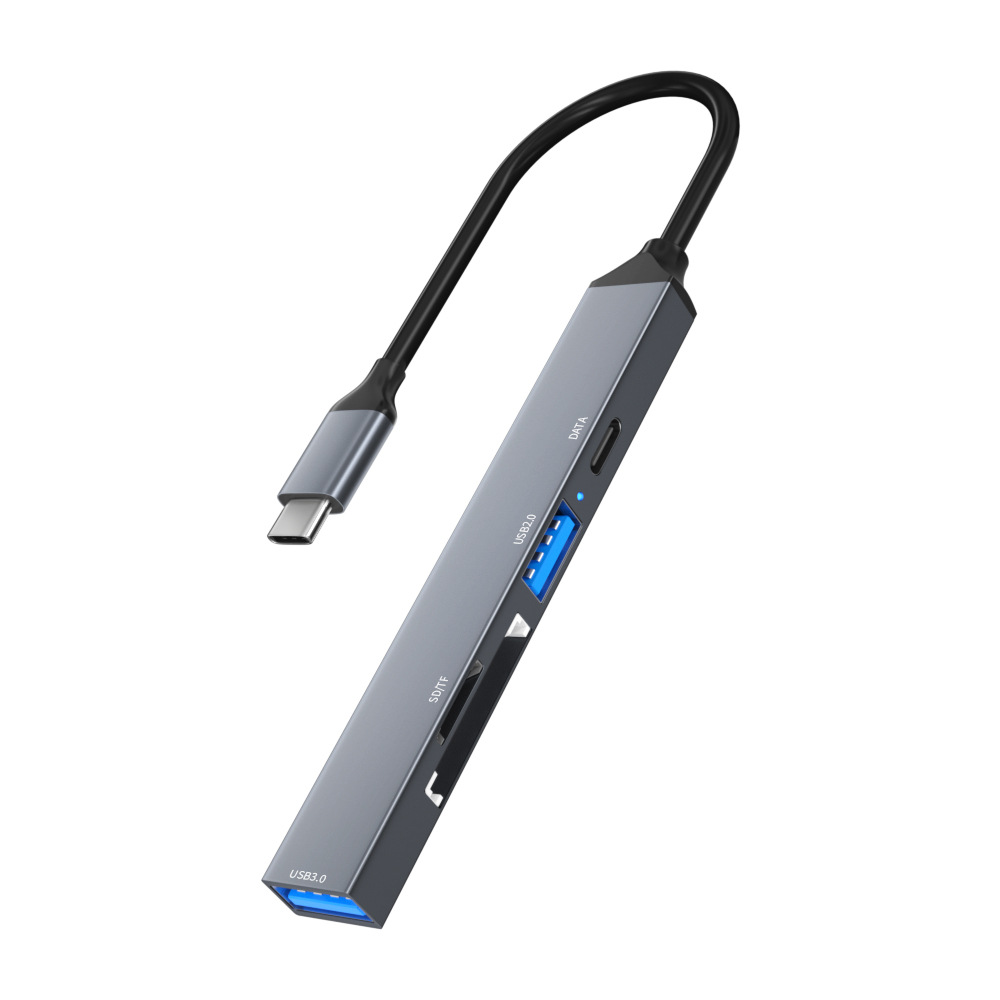 Picture of type-c docking station hub card reader five-in-one hub SD/TF dual card slot USB 3.0 extender