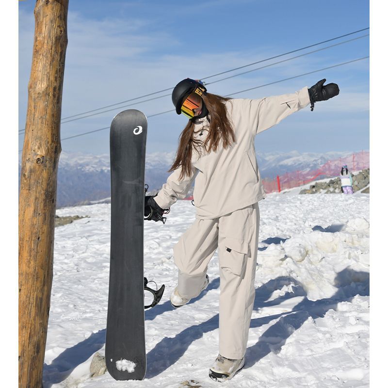 Picture of Ski resort rental new windproof waterproof ski suit suit couple's warm two pieces suit mountaineering suit jacket