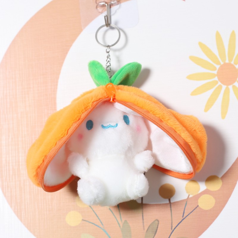 Picture of Net red cute fruit turned rabbit plush toy doll jade GUI dog bag bag hanging doll wholesale