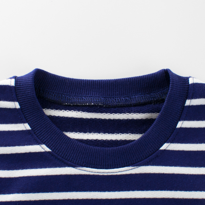 Picture of 27kids brand children's clothing wholesale 2024 autumn new children's sweater striped baby clothes one consignment