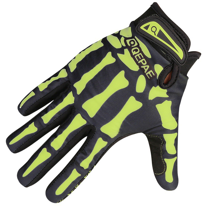 Picture of Skeleton Full-Finger Gloves Qepae Chipper Cycling Warm Gloves Cycling Sports Outdoor Cross-Border Long-Finger Gloves
